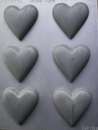 Medium Deep Hearts Chocolate Mould